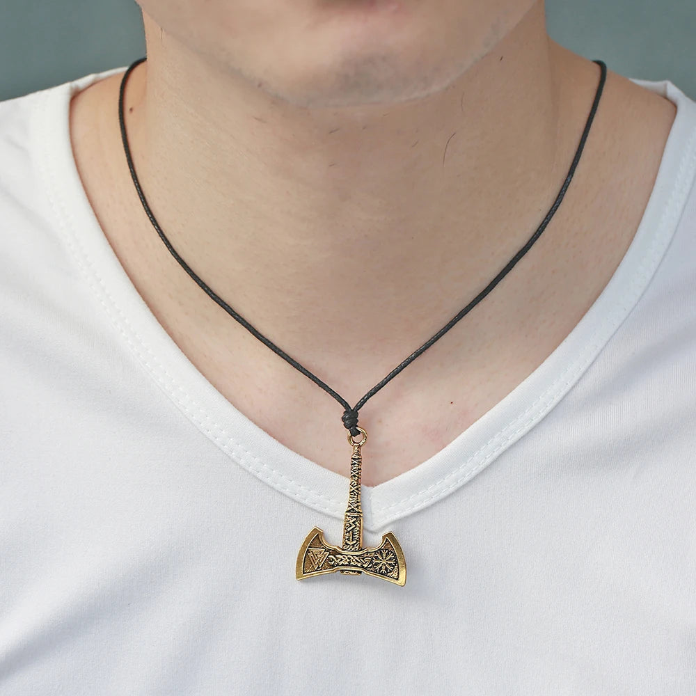 Viking Axe Pendant ā Norse Warrior Necklace
