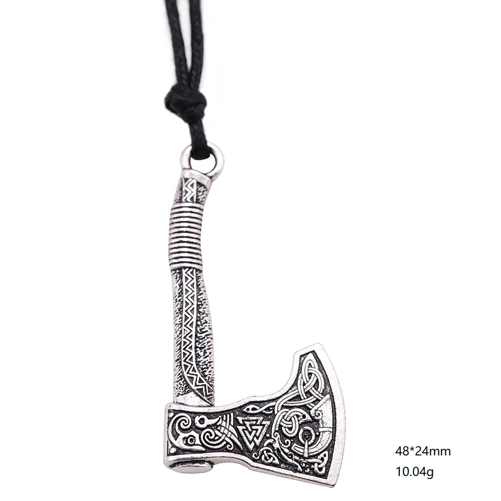 Viking Axe Pendant ā Norse Warrior Necklace