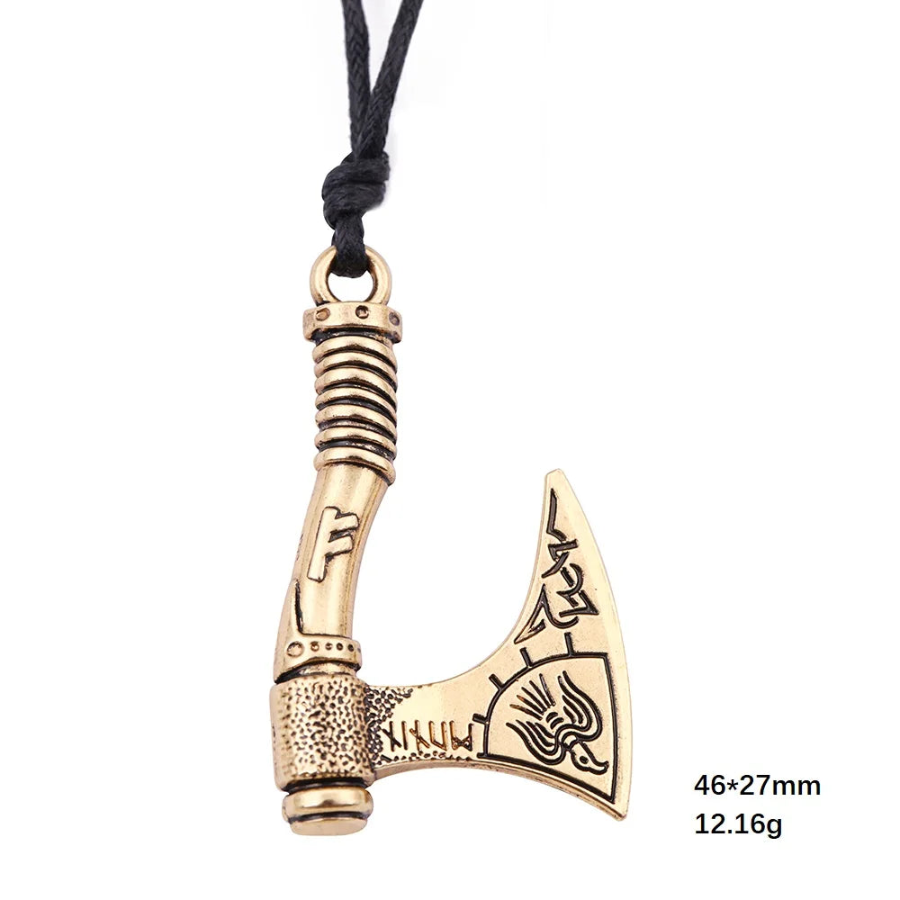 Viking Axe Pendant ā Norse Warrior Necklace
