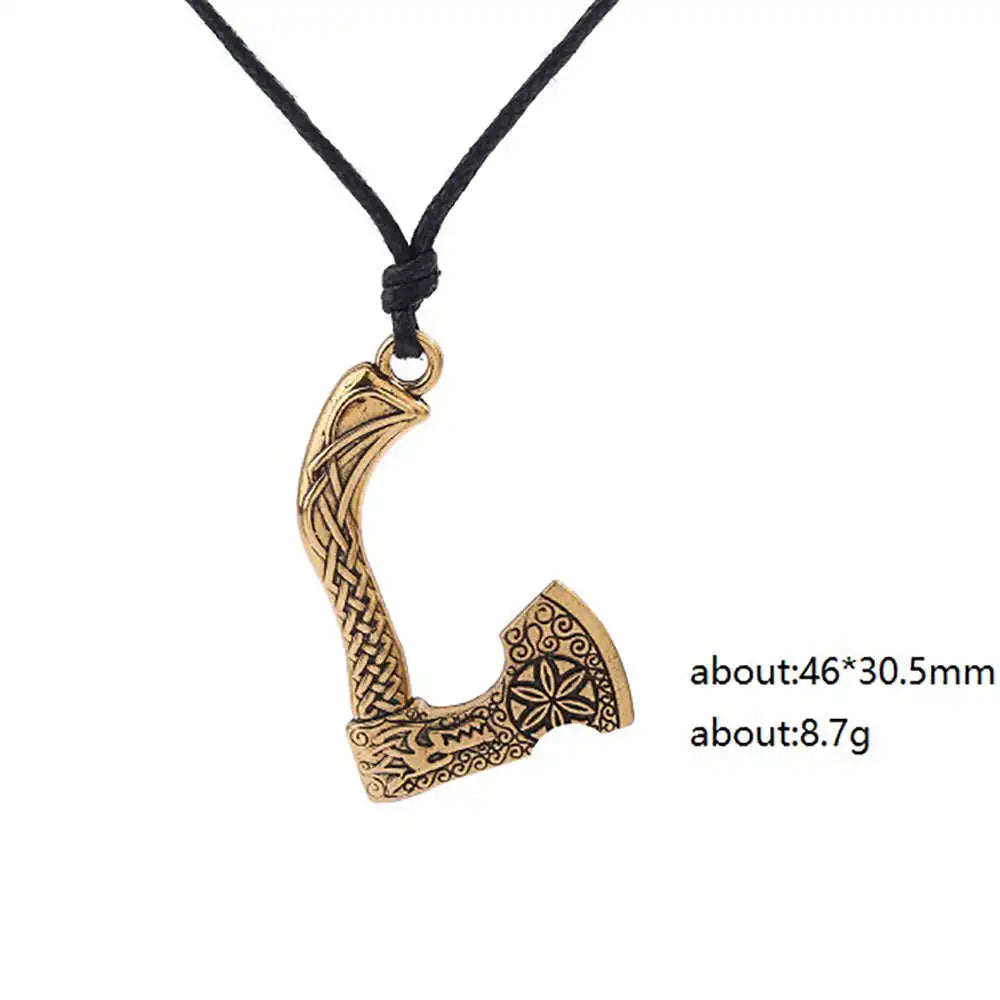 Viking Axe Pendant ā Norse Warrior Necklace