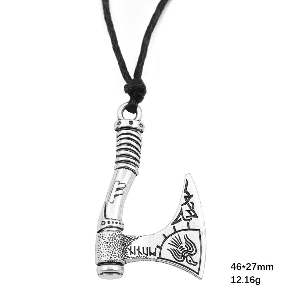 Viking Axe Pendant ā Norse Warrior Necklace