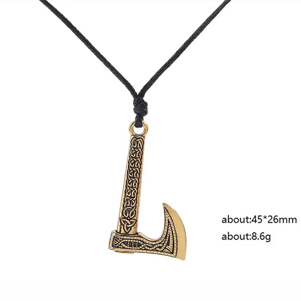 Viking Axe Pendant ā Norse Warrior Necklace