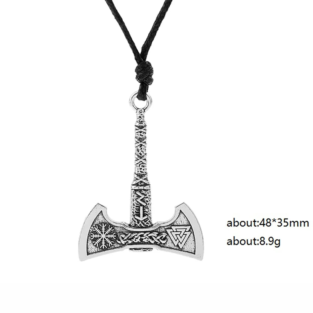 Viking Axe Pendant ā Norse Warrior Necklace