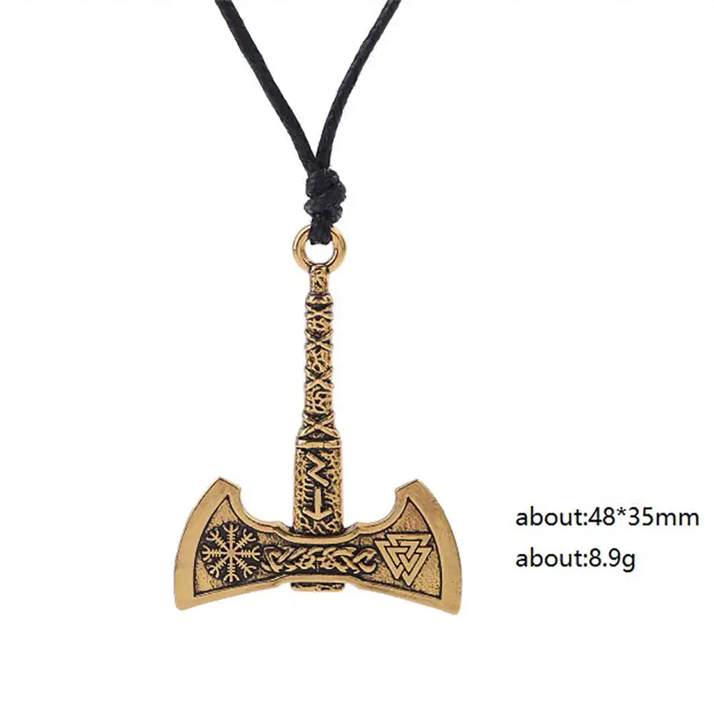 Viking Axe Pendant ā Norse Warrior Necklace
