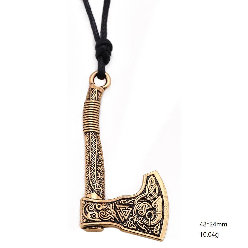 Viking Axe Pendant ā Norse Warrior Necklace