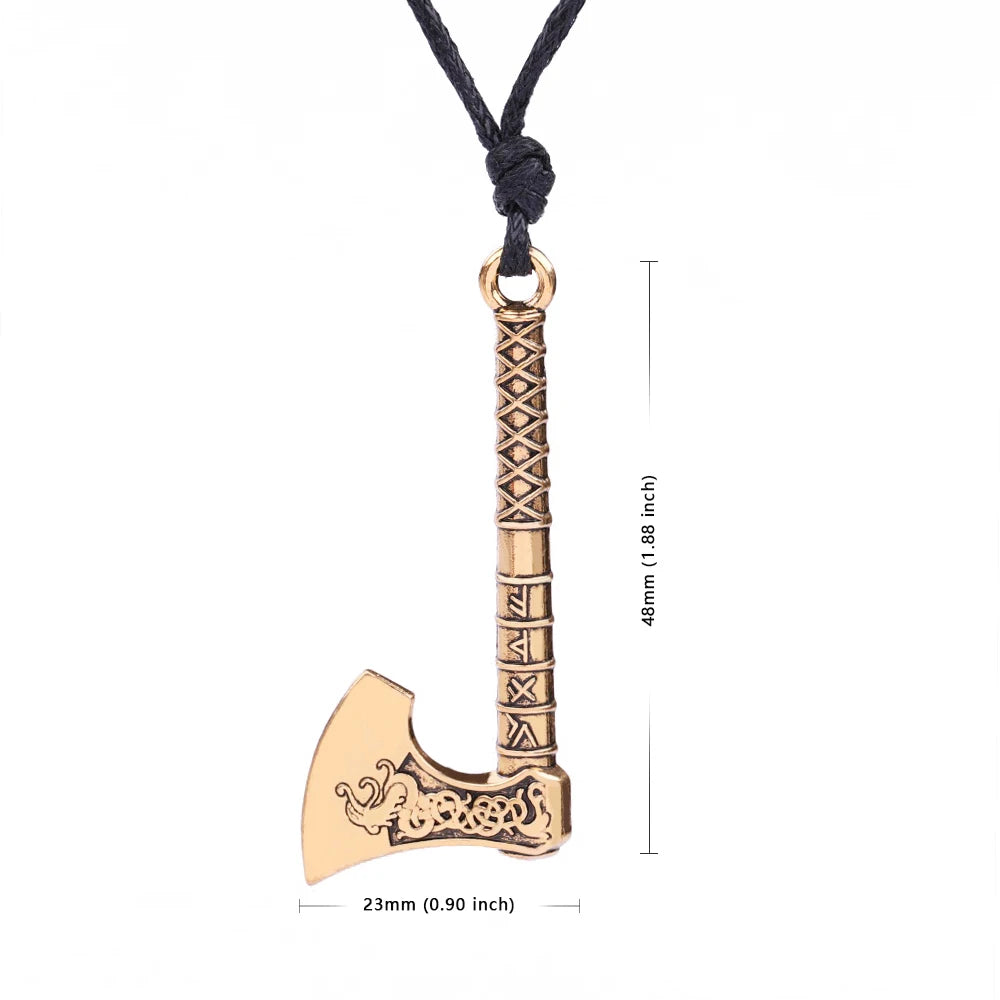 Viking Axe Pendant ā Norse Warrior Necklace
