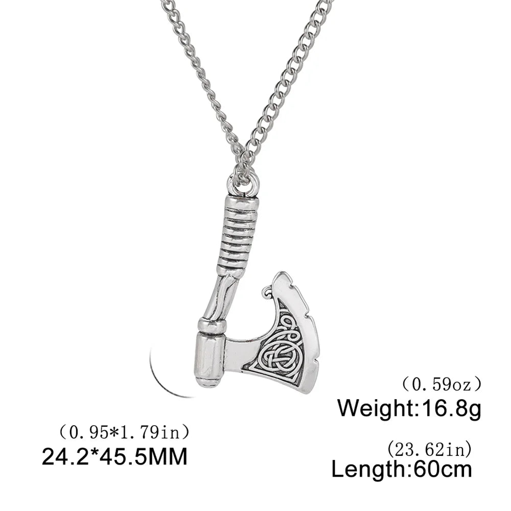 Viking Axe Pendant ā Norse Warrior Necklace
