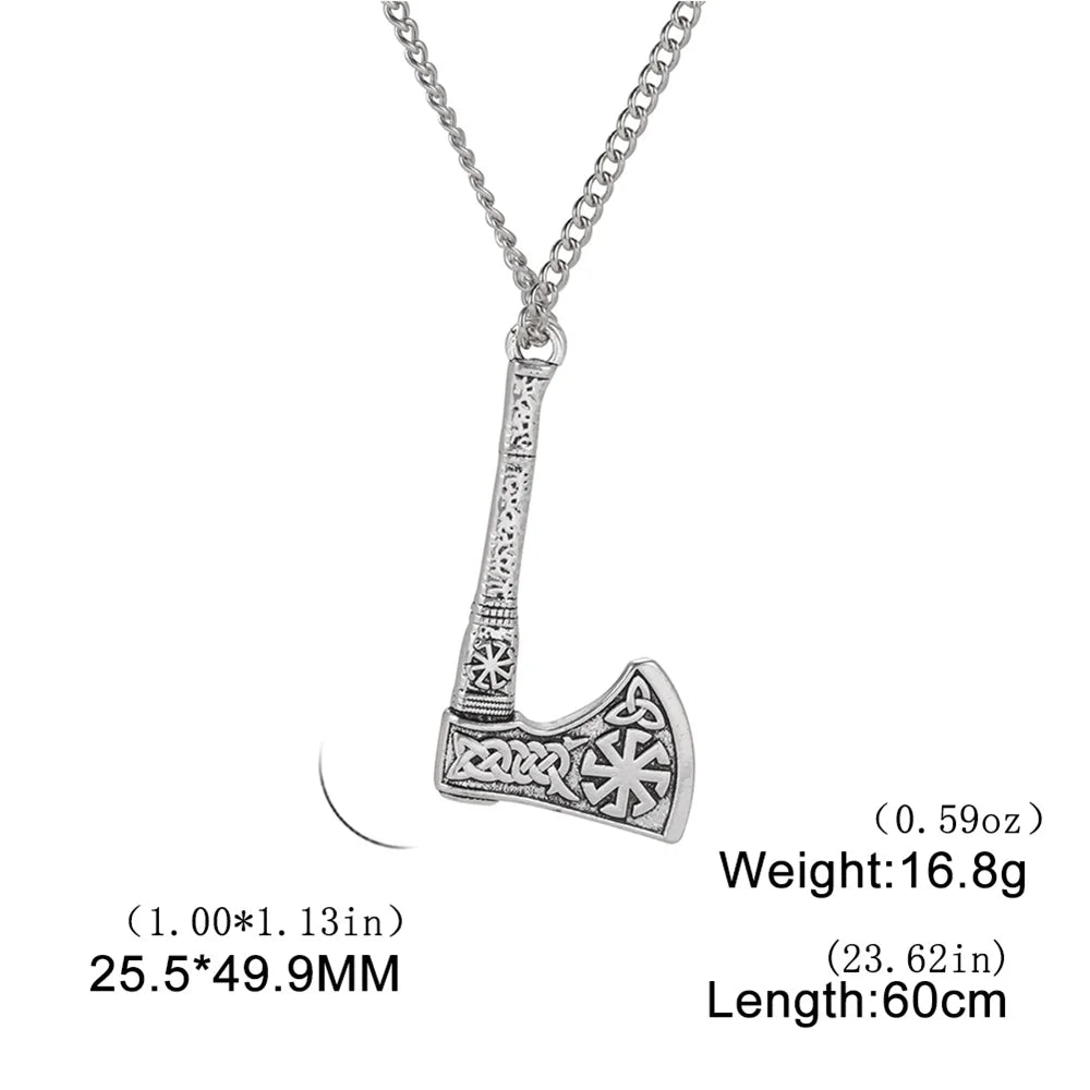 Viking Axe Pendant ā Norse Warrior Necklace