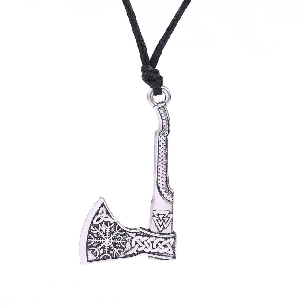 Viking Axe Pendant – Norse Warrior Necklace