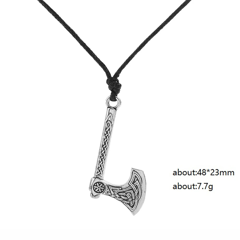 Viking Axe Pendant – Norse Warrior Necklace