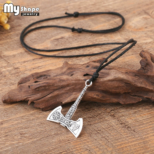 Viking Axe Pendant – Norse Warrior Necklace