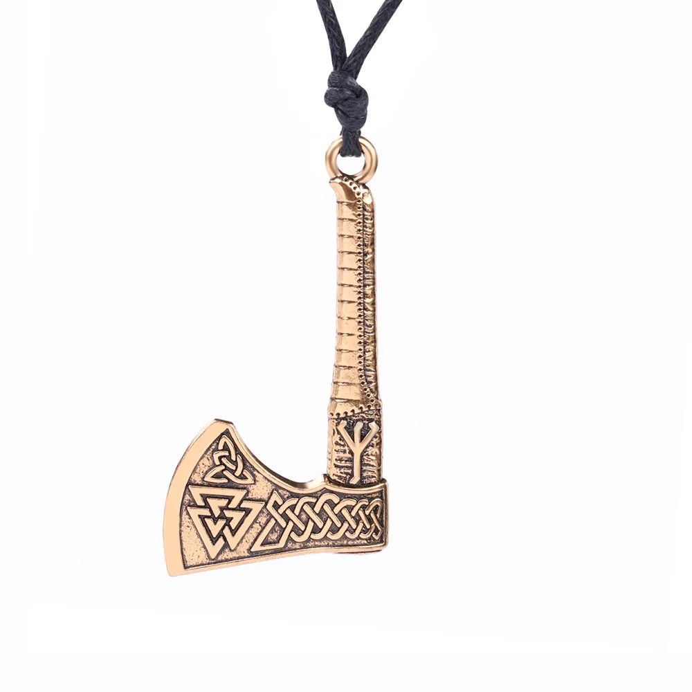 Viking Axe Pendant – Norse Warrior Necklace