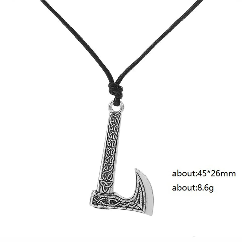 Viking Axe Pendant – Norse Warrior Necklace